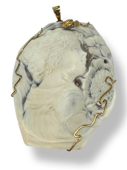 Pendentif Mandile 1922 Femme Cammei  in Argent Conchiglia 2MCICM202 - 2MCICM202